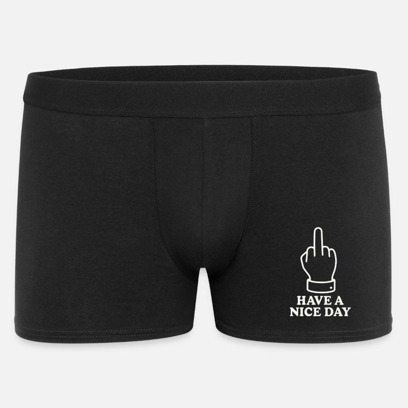 Have A Nice Day - Männer Boxer Shorts - Schwarz