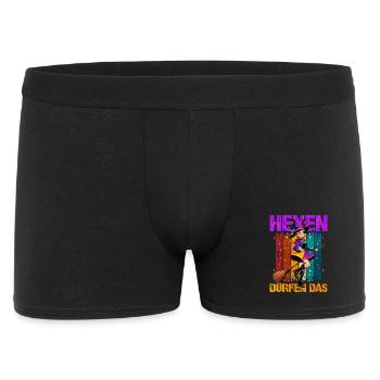 Sorcière magicienne sur balai - Boxer Homme - noir - Devant
