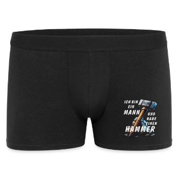 I'M A MAN AND I'VE GOT A HAMMER - Men's Boxer Shorts - black - Front