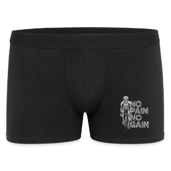 NO PAIN NO GAIN - Avec le vélo de route vers le succès sportif - Boxer Homme - noir - Devant