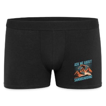 Posez-moi des questions sur mon sandboard d’été - Boxer Homme - noir - Devant