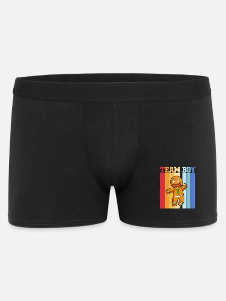 Pregnancy Birth Gingerbread Christmas - Men's Boxer Shorts - black