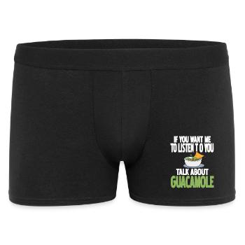 Parlez de guacamole Humour culinaire drôle pour les fans - Boxer Homme - noir - Devant