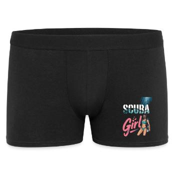 Scuba Girl Diver Design - Boxer Homme - noir - Devant