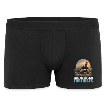 Landschildkröten Landschildkröte - Männer Boxer Shorts - Schwarz - Vorne
