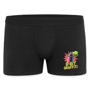8-Bit Graffiti Pop Culture Retro Video Game - Men's Boxer Shorts - black - Front