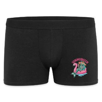 Summerween Sirène Squelette Costume Effrayant - Boxer Homme - noir - Devant