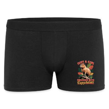 Drôle de Capybara - Boxer Homme - noir - Devant