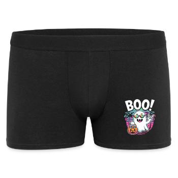 Boo! Retro Ghost Party - Men's Boxer Shorts - black - Front