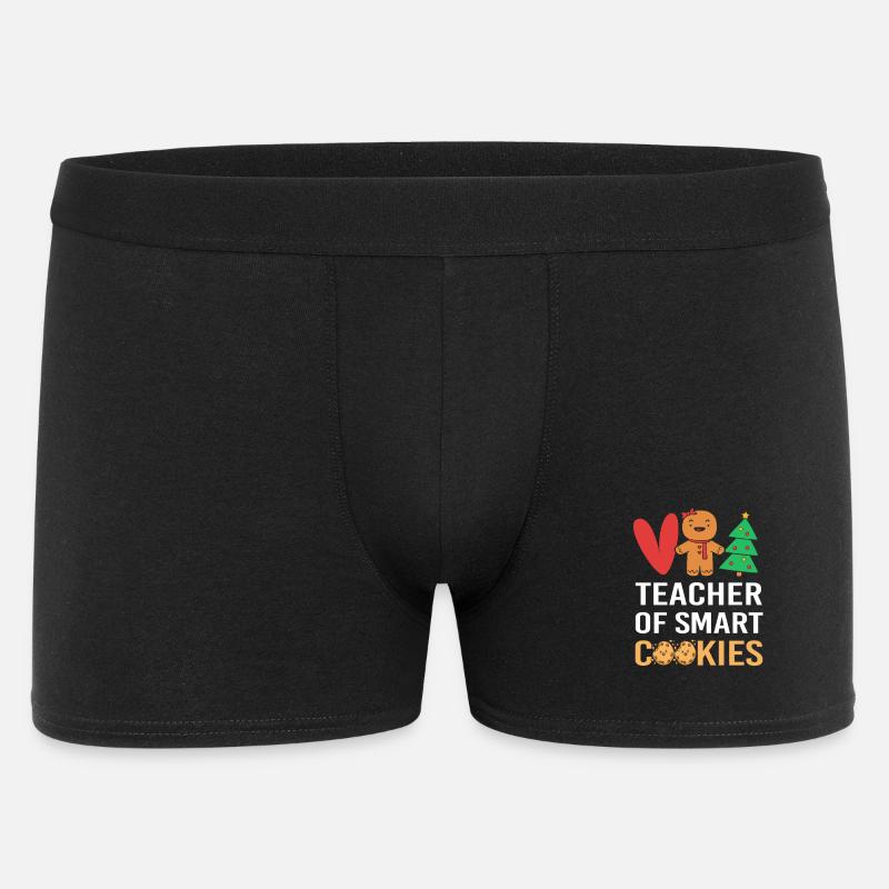 Lebkuchen Weihnachten Lebkuchenmann Gingerbread - Männer Boxer Shorts - Schwarz
