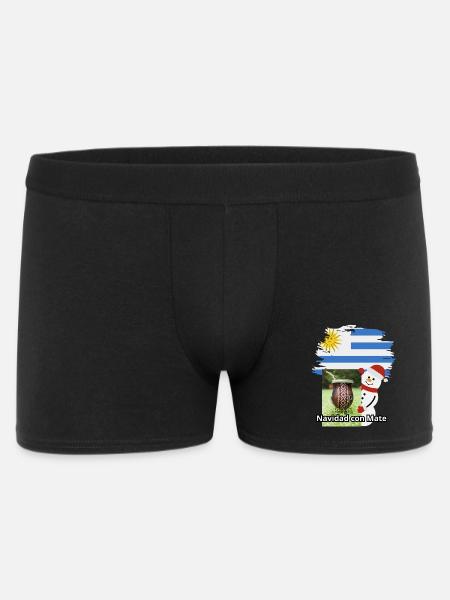 Christmas Celebration with Mate and Snowman - Men's Boxer Shorts - black