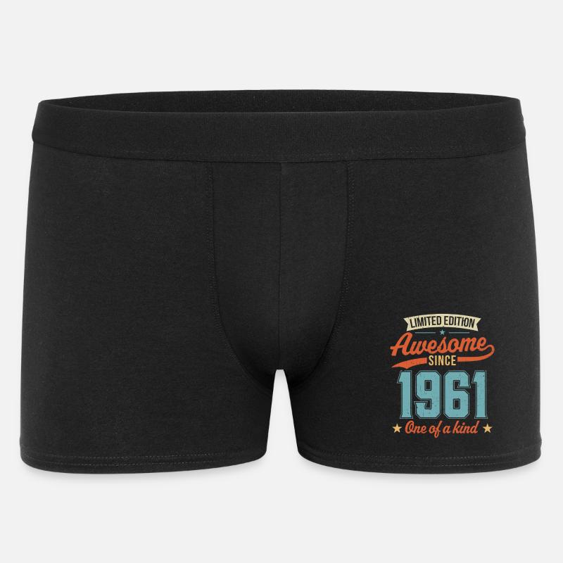 Großartig seit 1961 - Männer Boxer Shorts - Schwarz