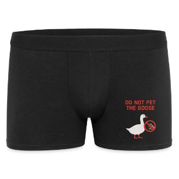 Funny Gänse Meme Chaos Honk Zertifiziert Albern - Männer Boxer Shorts - Schwarz - Vorne