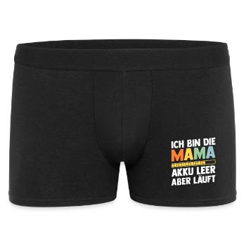 Vater Team Papa - Männer Boxer Shorts - Schwarz - Vorne