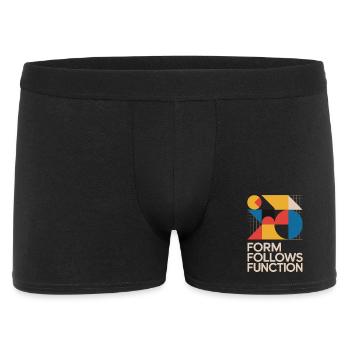 Bauhaus Form Follows Function Geometrische Kunst - Männer Boxer Shorts - Schwarz - Vorne