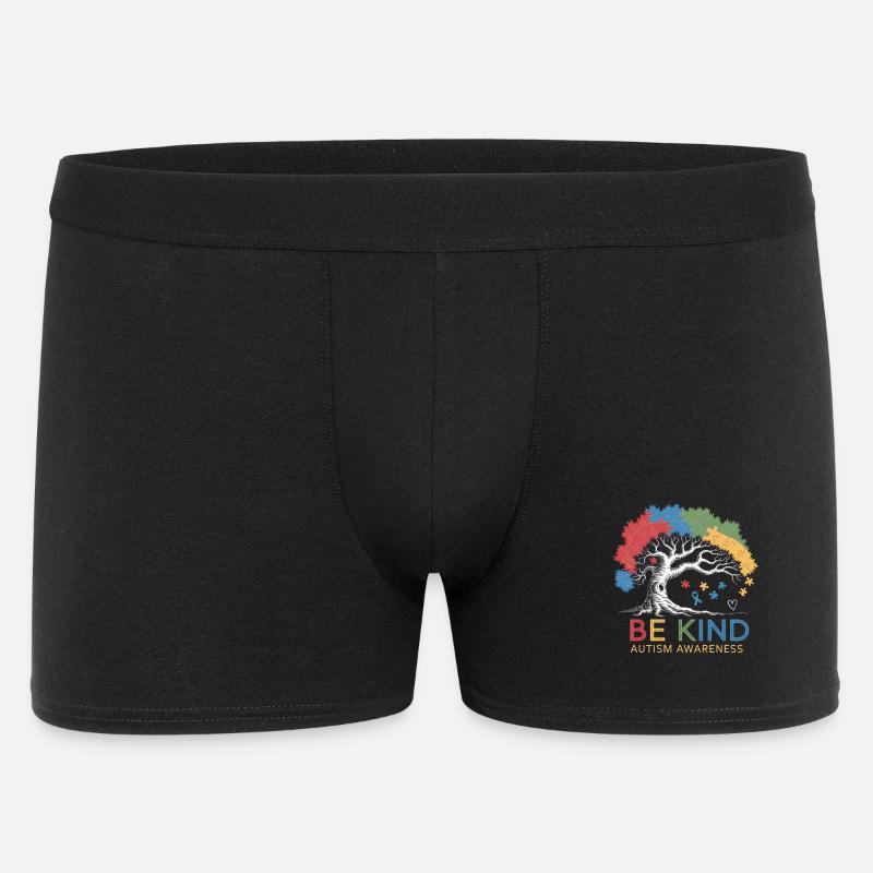Puzzle de l’arbre de sensibilisation à l’autisme Be Kind - Boxer Homme - noir
