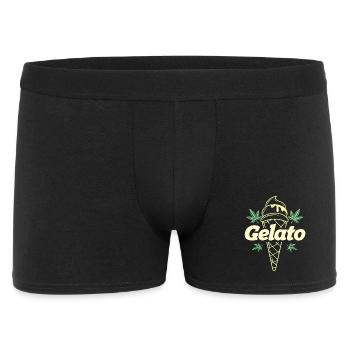 Gelato Leaf Icecream Cone 420 Aesthetic - Men's Boxer Shorts - black - Front