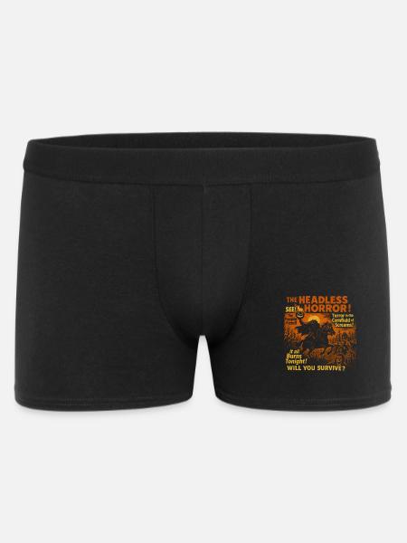 Den hovedløse gyser græskar film plakat halloween - Boxer Shorts til mænd - sort