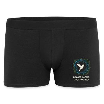Funny Hummingbird Mem Tiny Bird Big Energy - Men's Boxer Shorts - black - Front