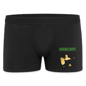 T-shirt Guadeloupe carte dorée Antilles - Boxer Homme - noir - Devant