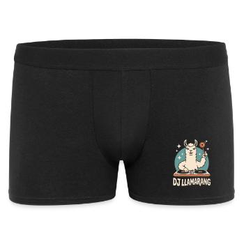 DJ LLAMARANG Lama DJ Club Rave Party Humor - Men's Boxer Shorts - black - Front