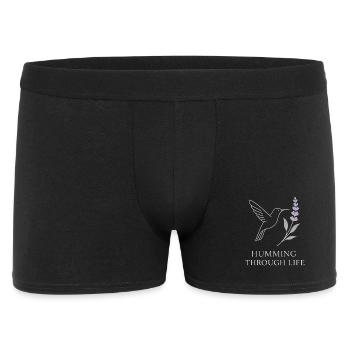 Funny Hummingbird Mem Tiny Bird Big Energy - Men's Boxer Shorts - black - Front