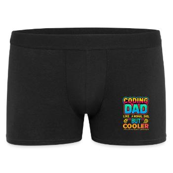 Coding Dad Cooler, Programmer  - Men's Boxer Shorts - black - Front