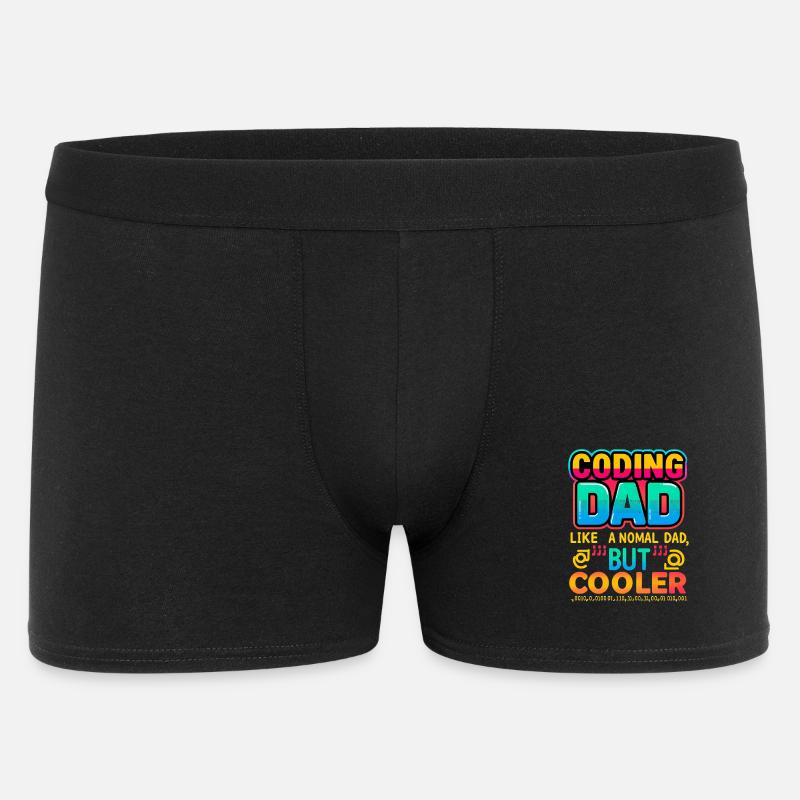 Codage Papa Cooler, Programmeur - Boxer Homme - noir