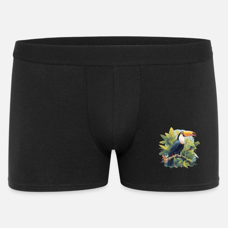 Tukane Tukan - Männer Boxer Shorts - Schwarz