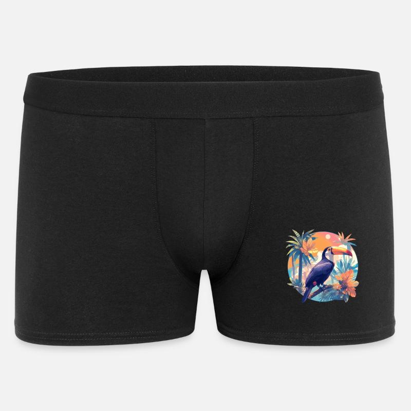 Tukane Tukan - Männer Boxer Shorts - Schwarz