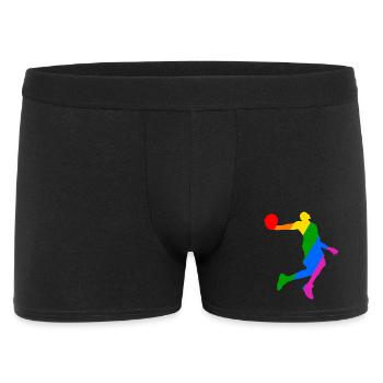 Joueur de basket-ball arc-en-ciel - Boxer Homme - noir - Devant
