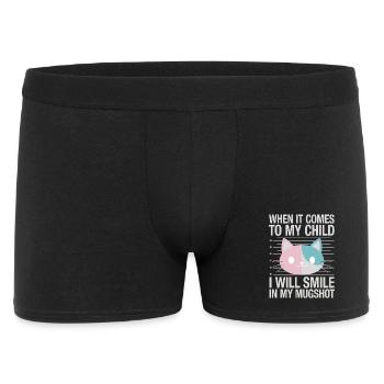 Quand il s’agit de mon enfant, je sourirai dans mon - Boxer Homme - noir - Devant