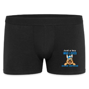 Just a Boy Loves German Shepherd - Men's Boxer Shorts - black - Front