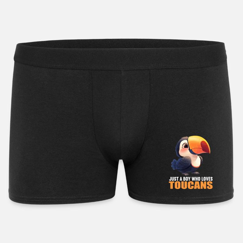 Tukane Tukan - Männer Boxer Shorts - Schwarz