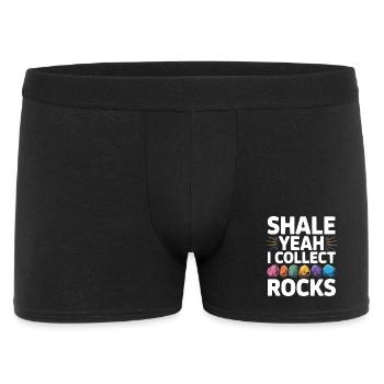 Rock Collecting Rockhound Rock Collector Geology - Men's Boxer Shorts - black - Front