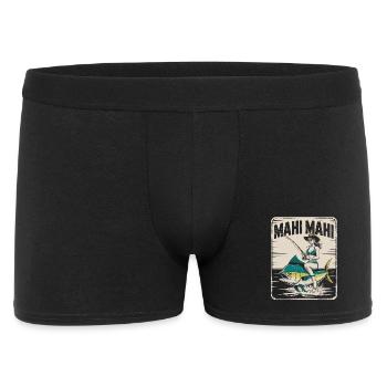Mahi Mahi Beach Angler Retro - Men's Boxer Shorts - black - Front