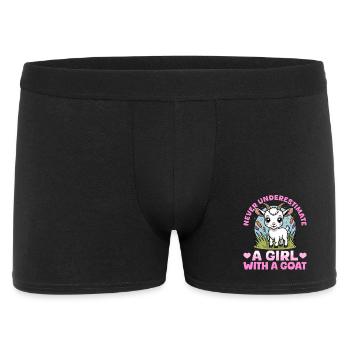 Funny Farm Animal Goat - Men's Boxer Shorts - black - Front