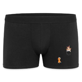 Chemise drôle de corgi style seau à poches - Boxer Homme - noir - Devant