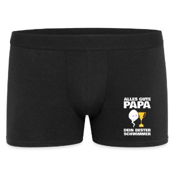 Tout le meilleur papa vous souhaite votre meilleur nageur - Boxer Homme - noir - Devant