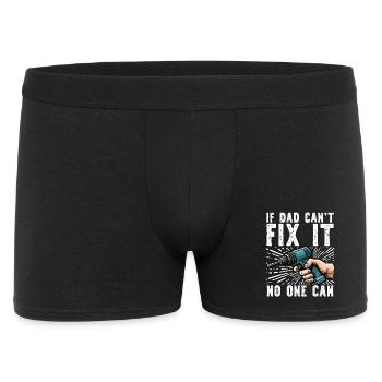 Si papa ne peut pas le réparer, personne ne le peut - Boxer Homme - noir - Devant