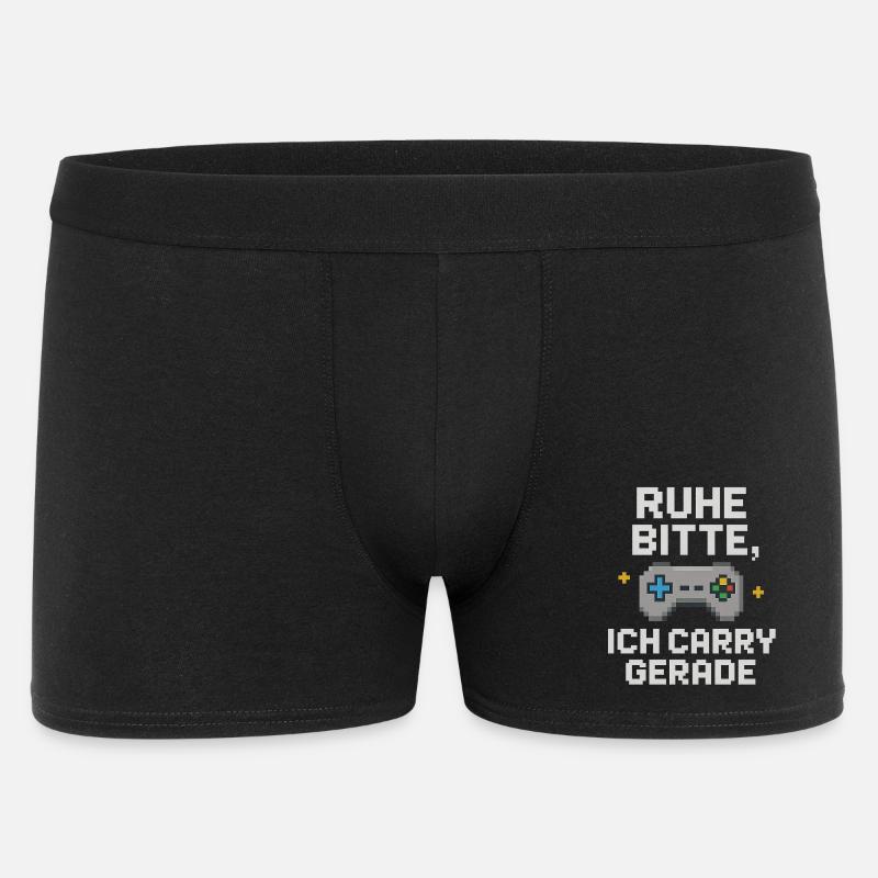 Ruhe Bitte Pixel Controller Grafik - Männer Boxer Shorts - Schwarz