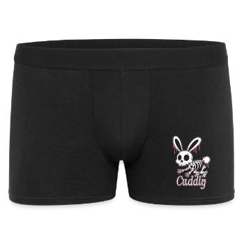 Bone Bunny Cuddly Halloween Rabbit - Men's Boxer Shorts - black - Front