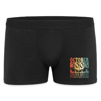 20ème Anniversaire - Millésime - Octobre 2005 - Boxer Homme - noir - Devant