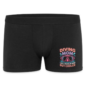 Tauchen Spruch Mama Lustiges Tauchen Geschenk - Männer Boxer Shorts - Schwarz - Vorne