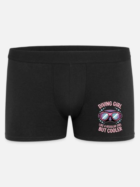 Plongée Dire Fille Drôle Plongée Cadeau - Boxer Homme - noir