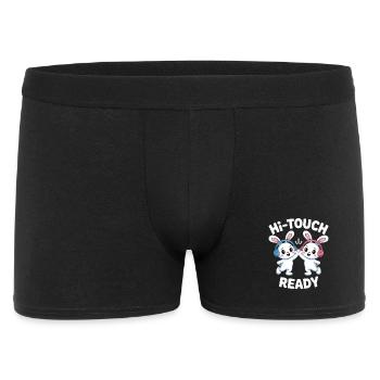 K-Pop Hi-Touch Lustig Korea Maknae - Männer Boxer Shorts - Schwarz - Vorne