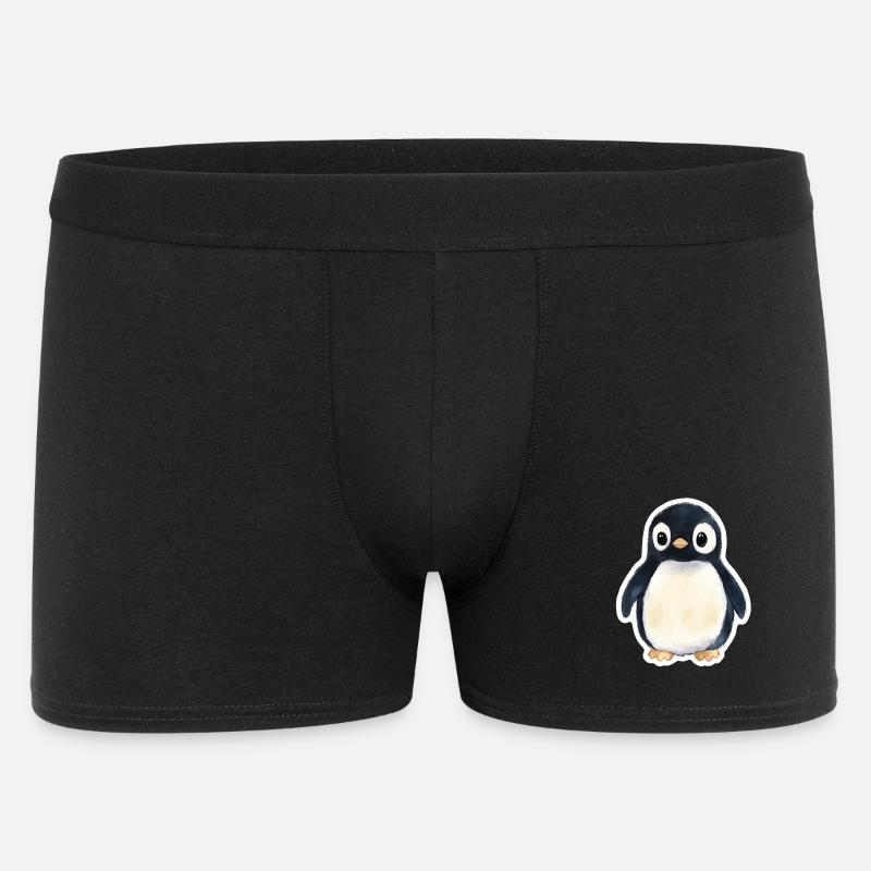 Pinguin - Männer Boxer Shorts - Schwarz