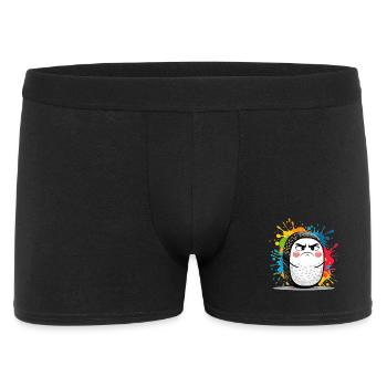 Angry sushi roll with paint splashes - Men's Boxer Shorts - black - Front