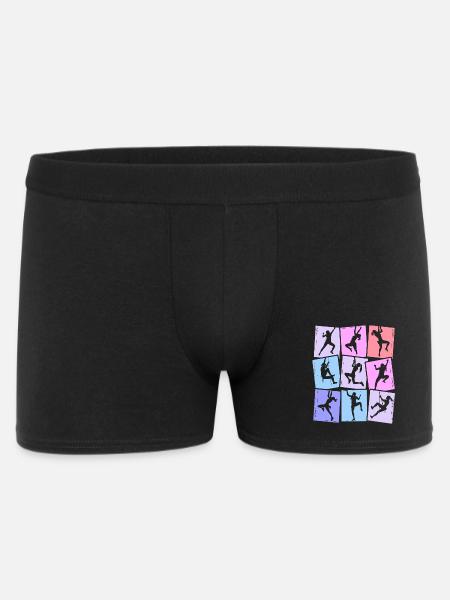 Klettern Berge Kletterer Bouldern Damen Mädchen - Männer Boxer Shorts - Schwarz