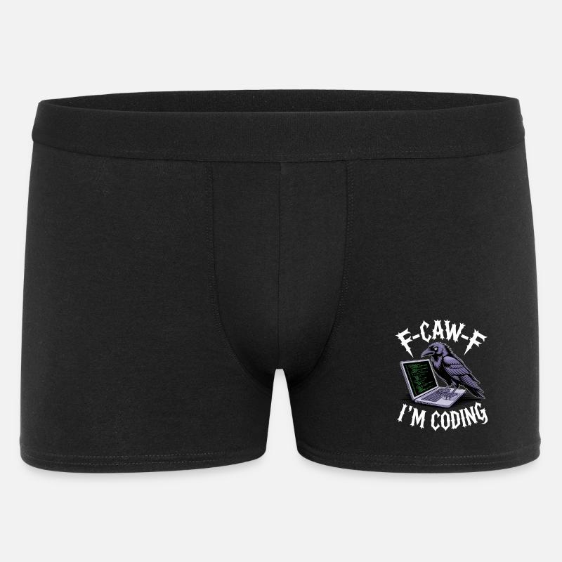 F-Caw-F I'm Coding - Men's Boxer Shorts - black